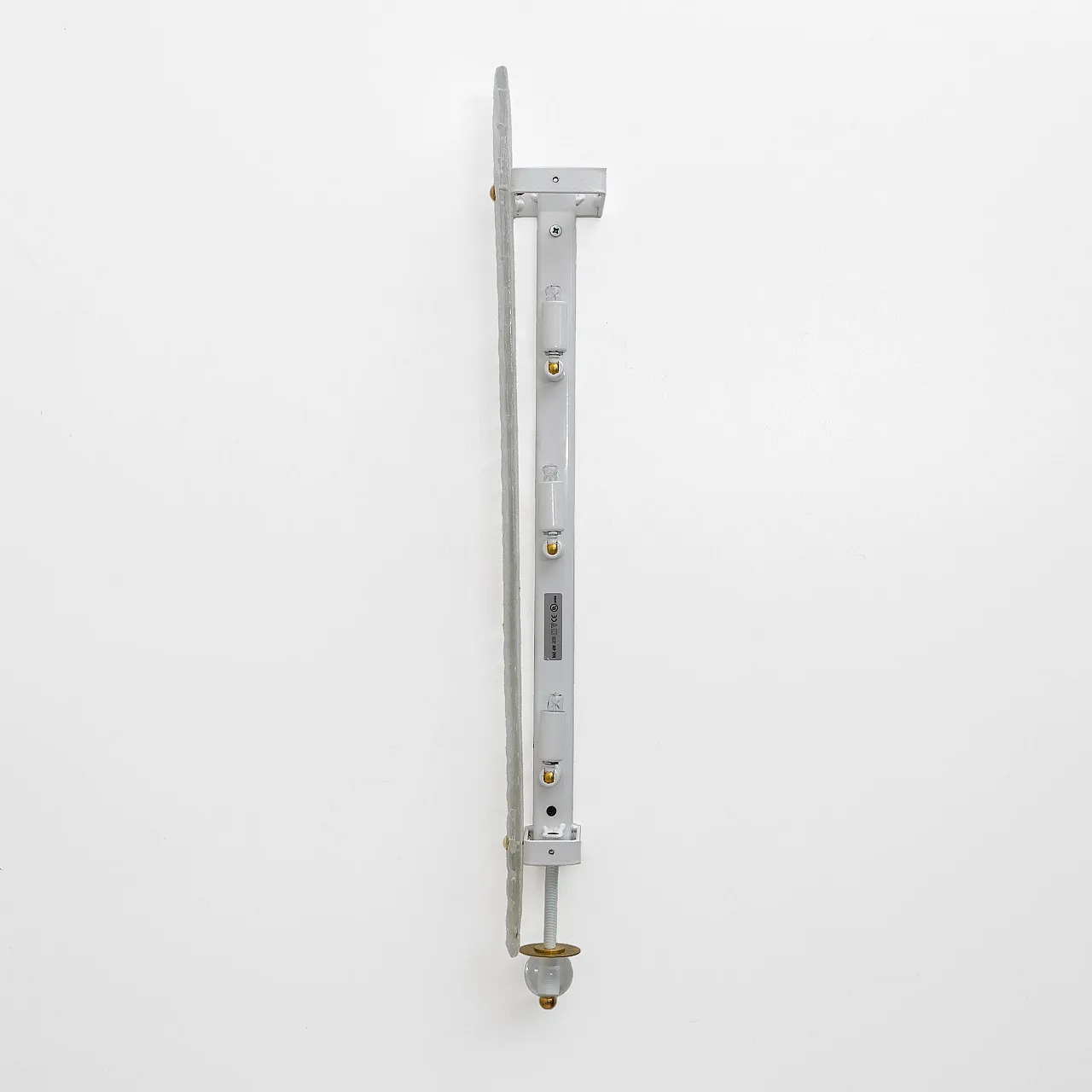 Coppia di applique in granito in ottone e vetro di Murano, '900 11