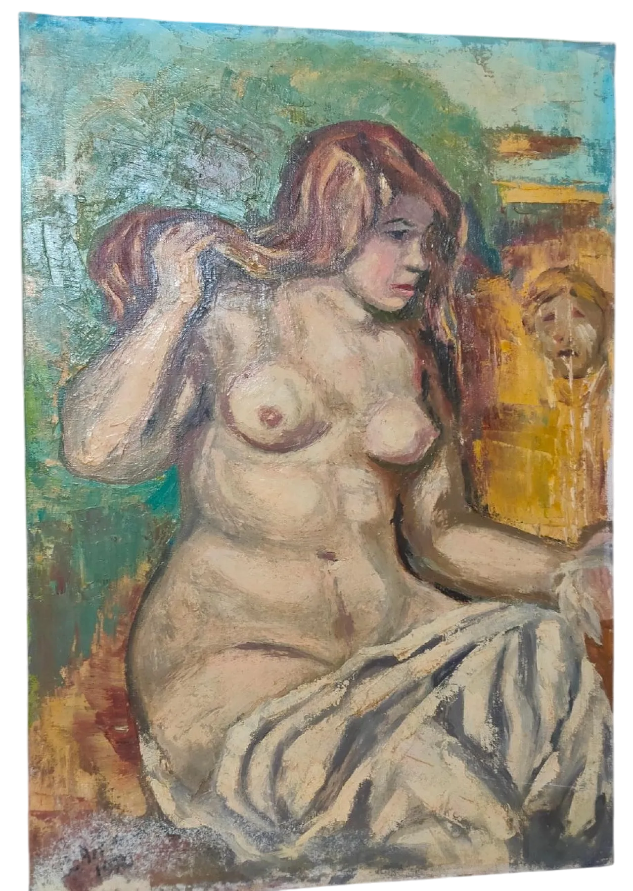 Nudo femminile, dipinto ad olio, '900 7