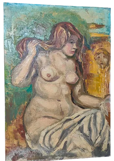 Female nude, oil painting, 20th Century