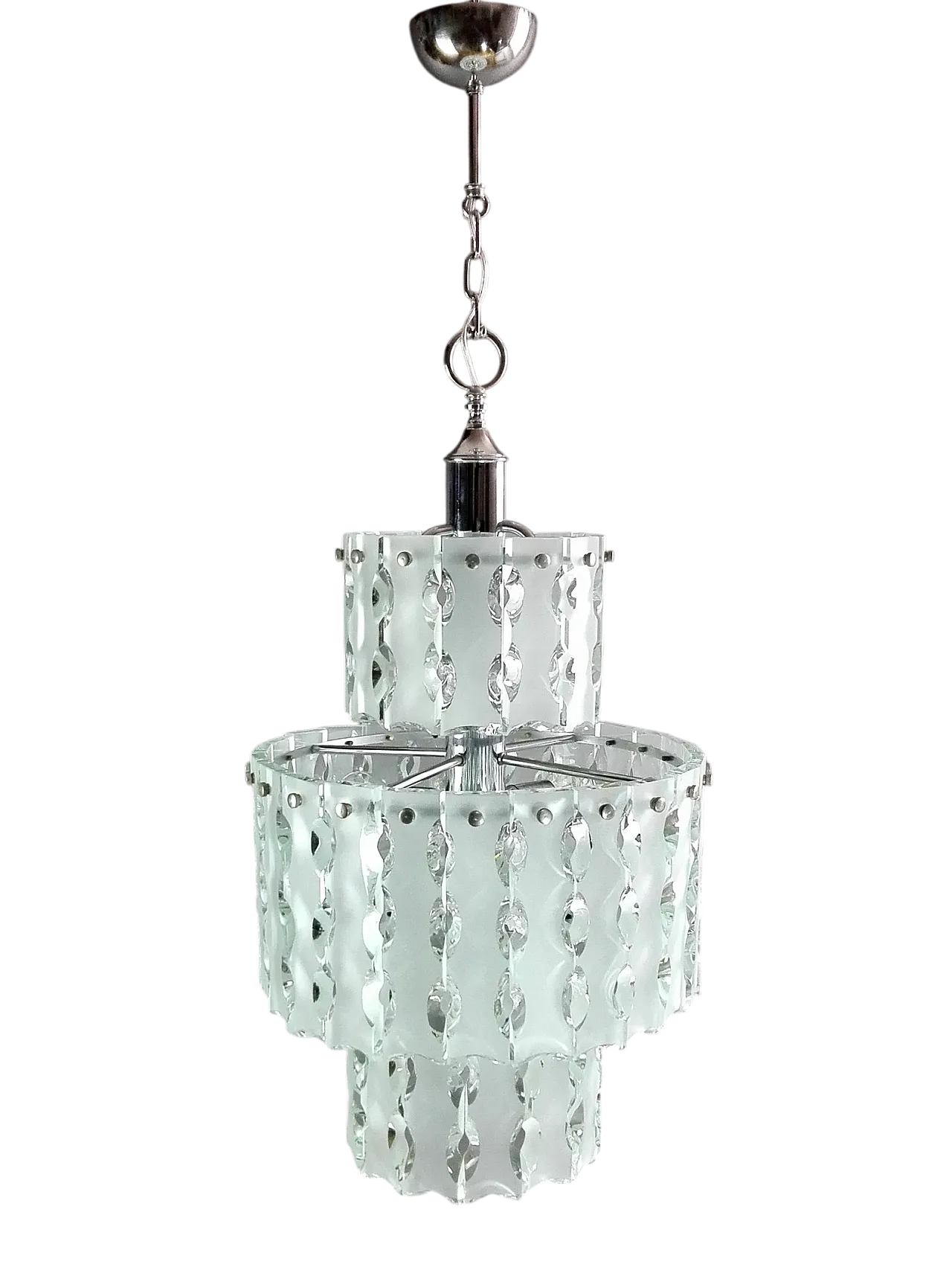 Zero Quattro chandelier for Fontana Arte, 1960s 11