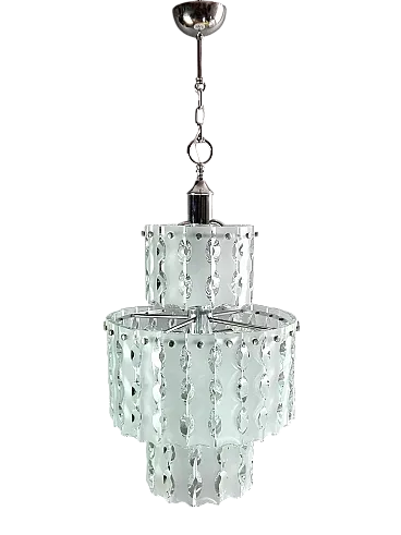 Lampadario di Zero Quattro per Fontana Arte, anni '60