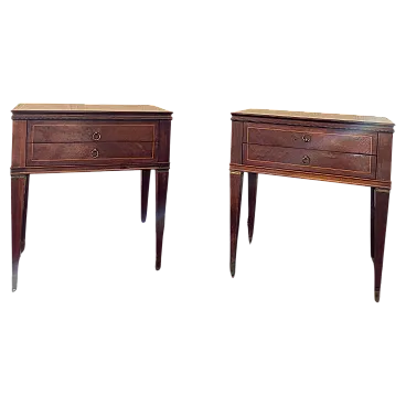 Coppia di comodini in legno di Paolo Buffa, anni '50