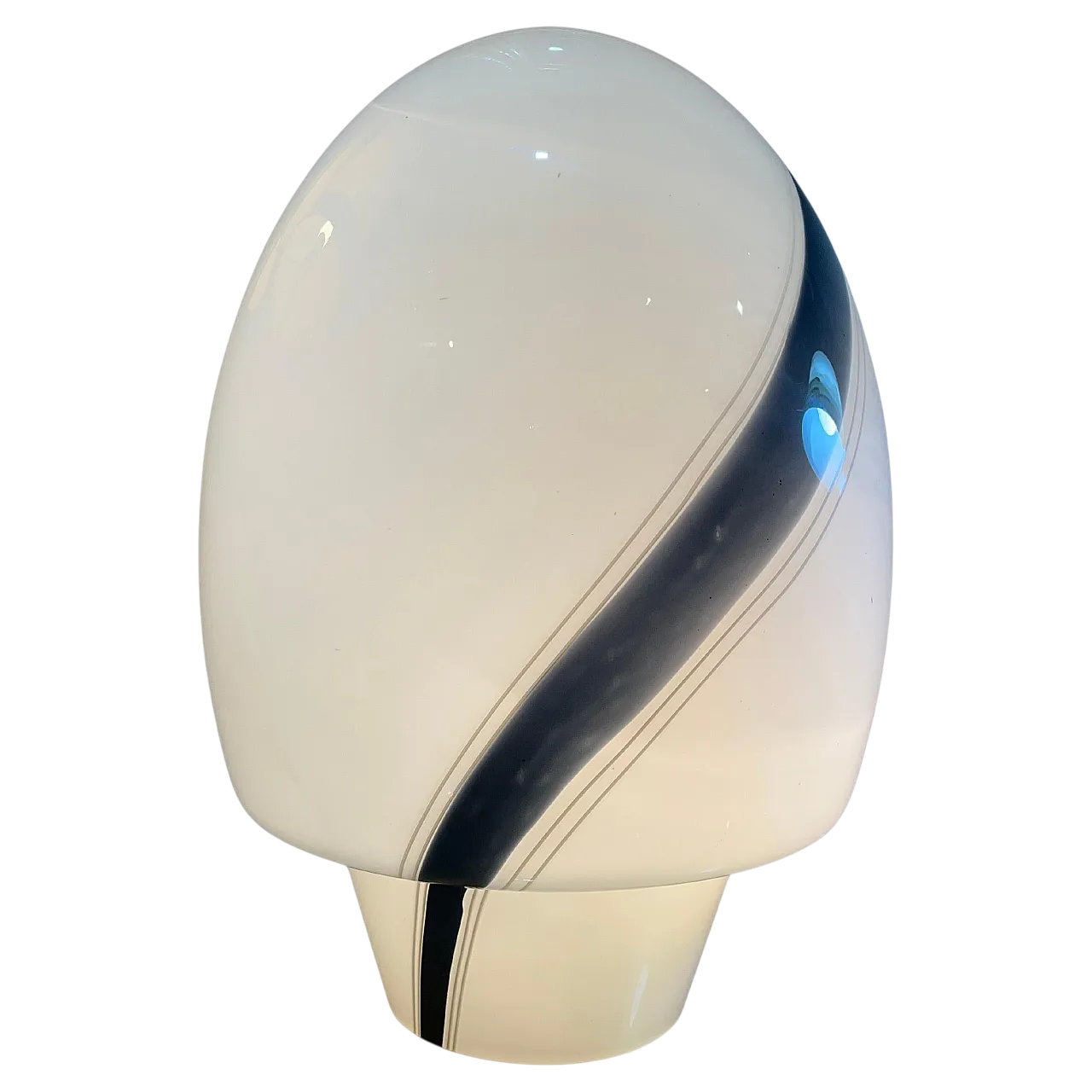 Opaline Murano glass lamp, 1980s 13