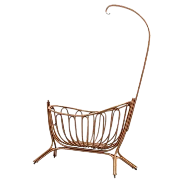 Culla Thonet in stile Art Nouveau, legno di bengala, '900