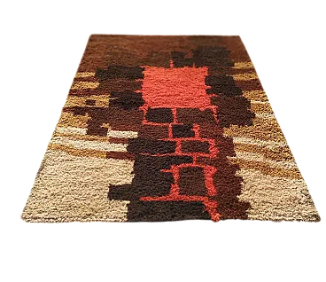 Grande tappeto di Louis De Poortere, anni '90