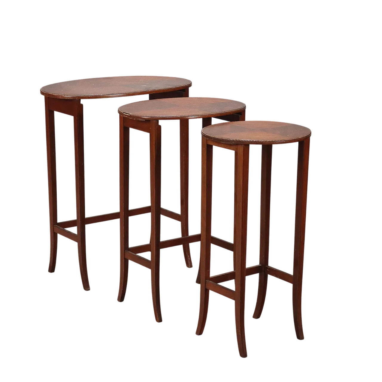 3 Tavolini in mogano, fine '800 7