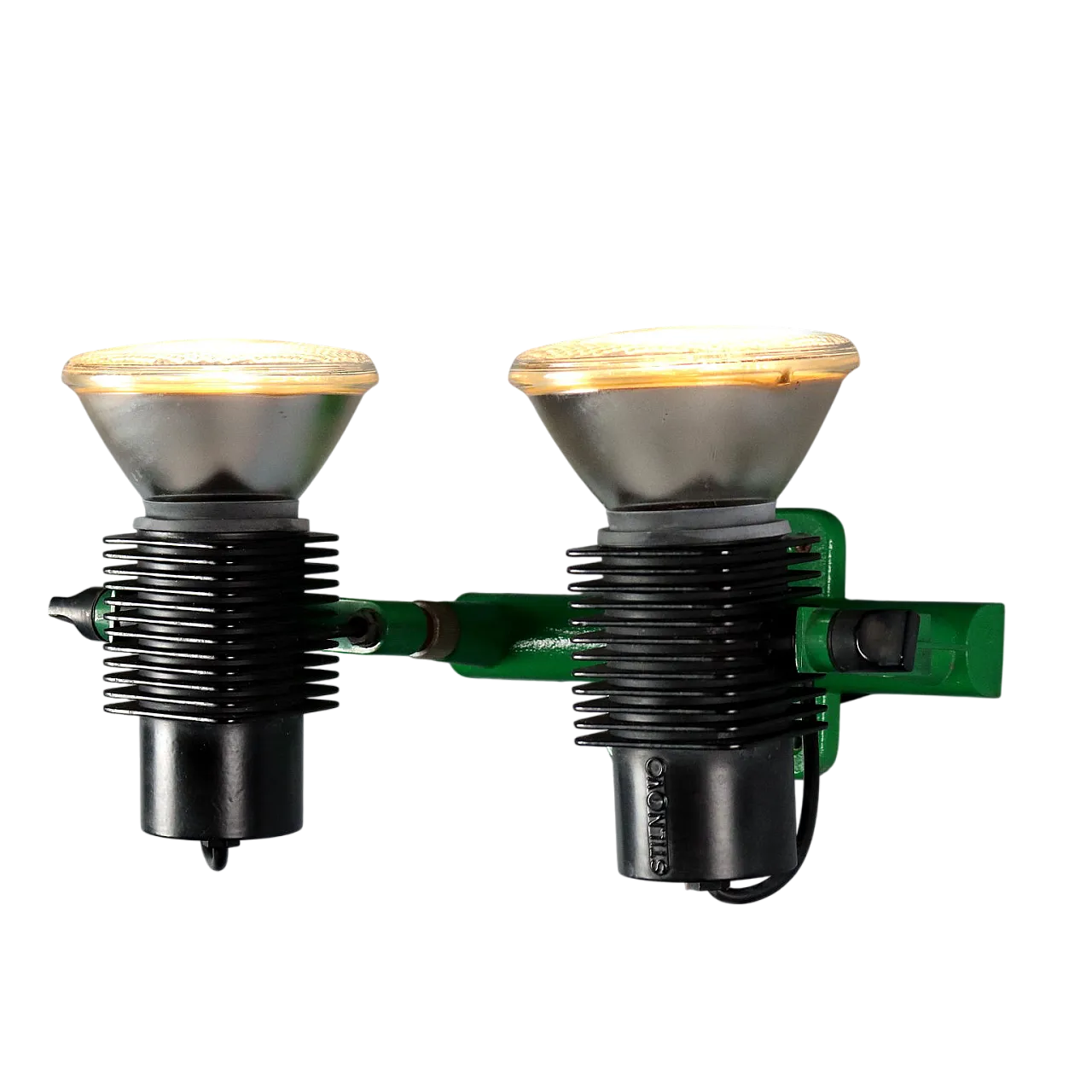 Applique in metallo smaltato e materiale plastico, '900 9