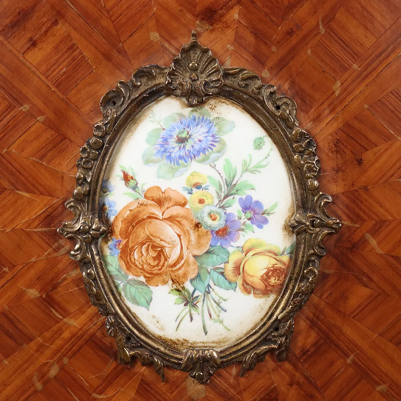 Cupboard Bois de Rose veneer and bronze, 20th century 10