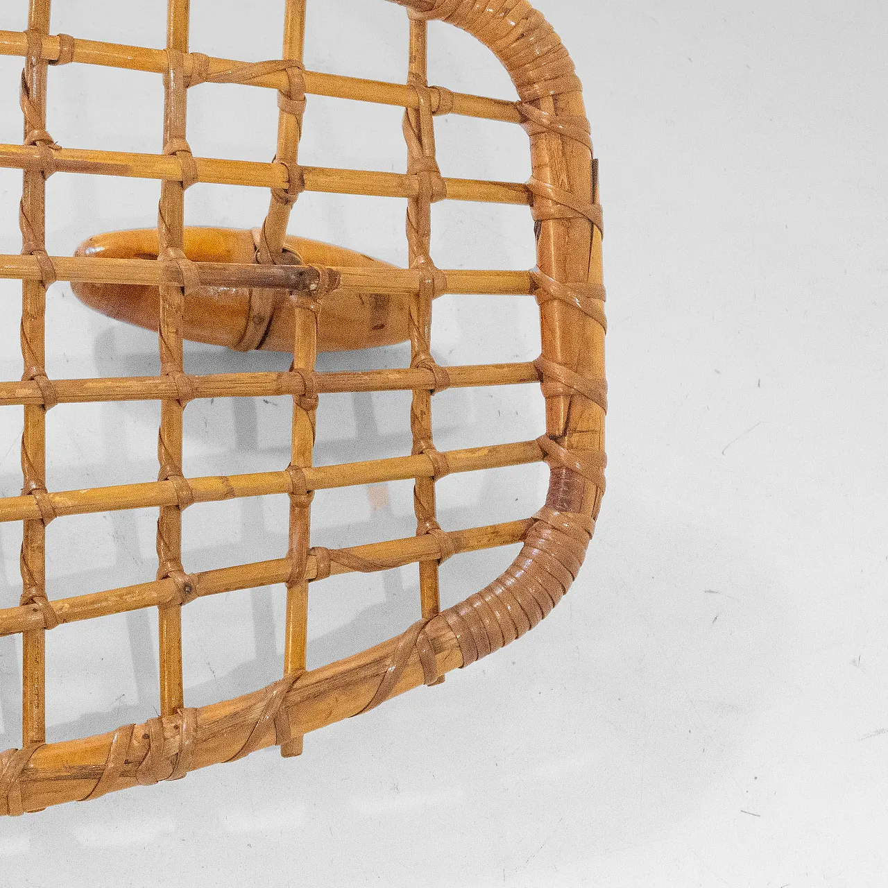 Vintage rattan coat hanger from Bonacina, 1960s 16