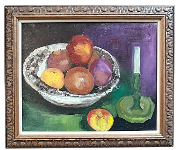 Impressionist still life fruit, oil painting, 20th Century