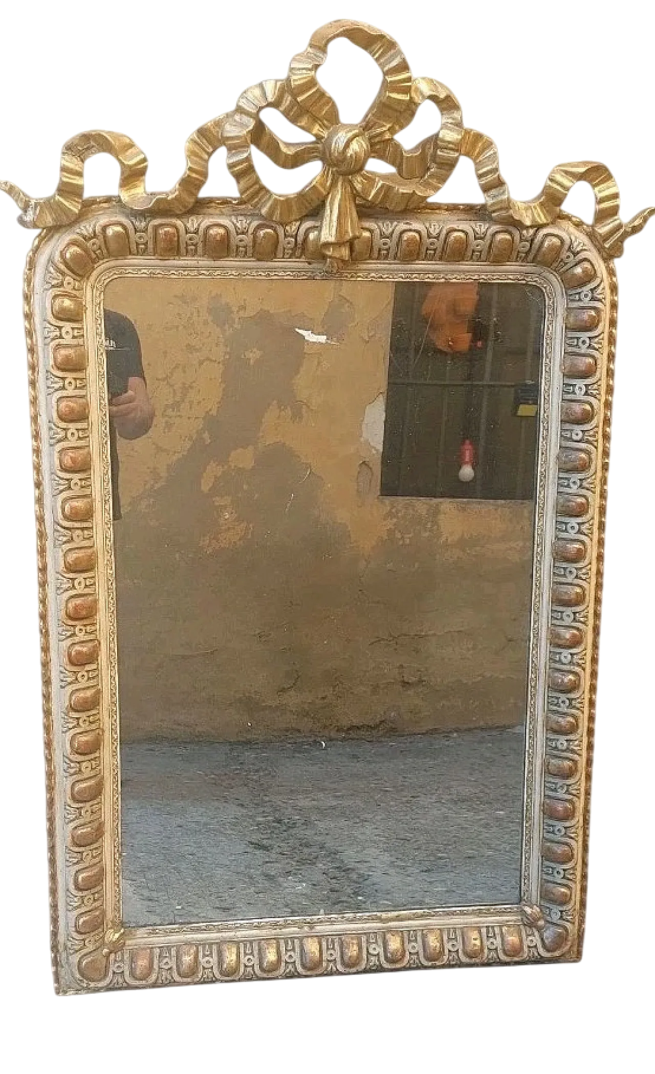 Specchiera dorata e laccata Napoleone III, fine '800 16