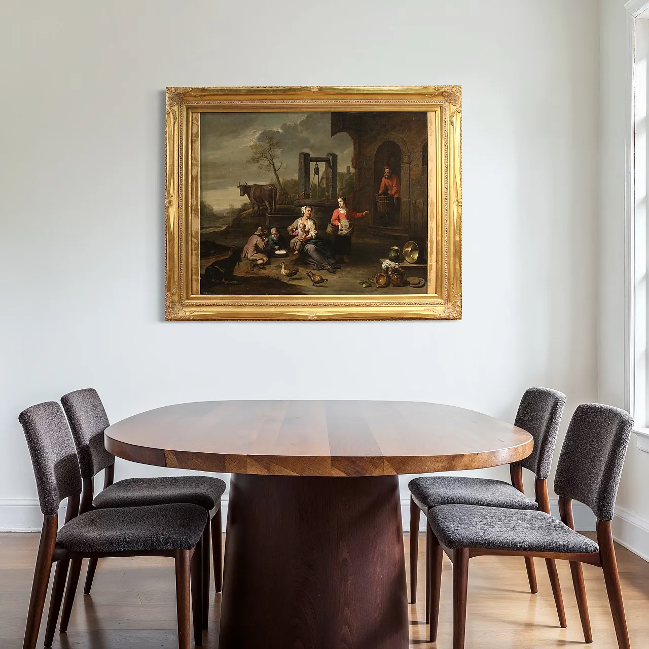 Flemish genre scene painting, 17th century 8