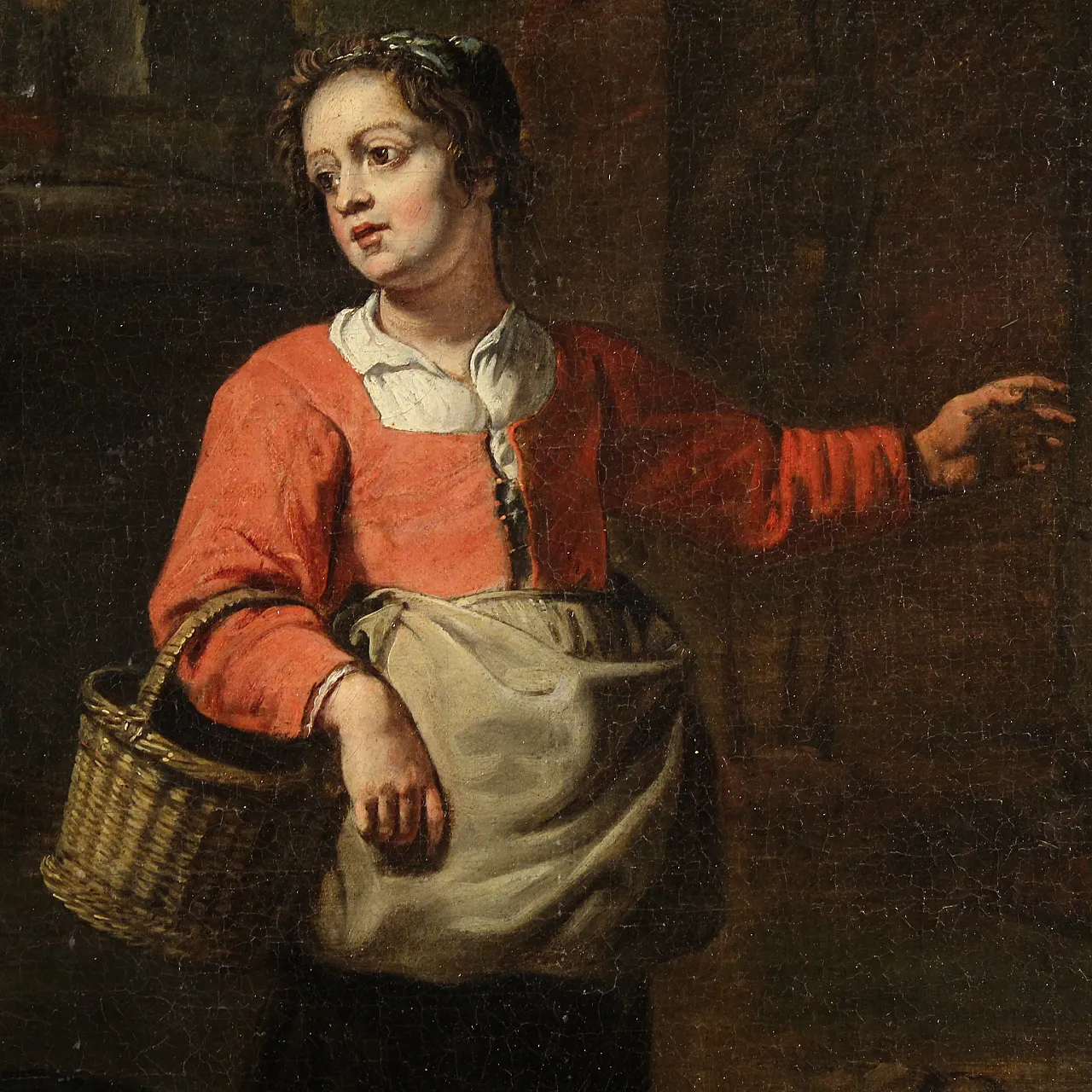 Flemish genre scene painting, 17th century 11