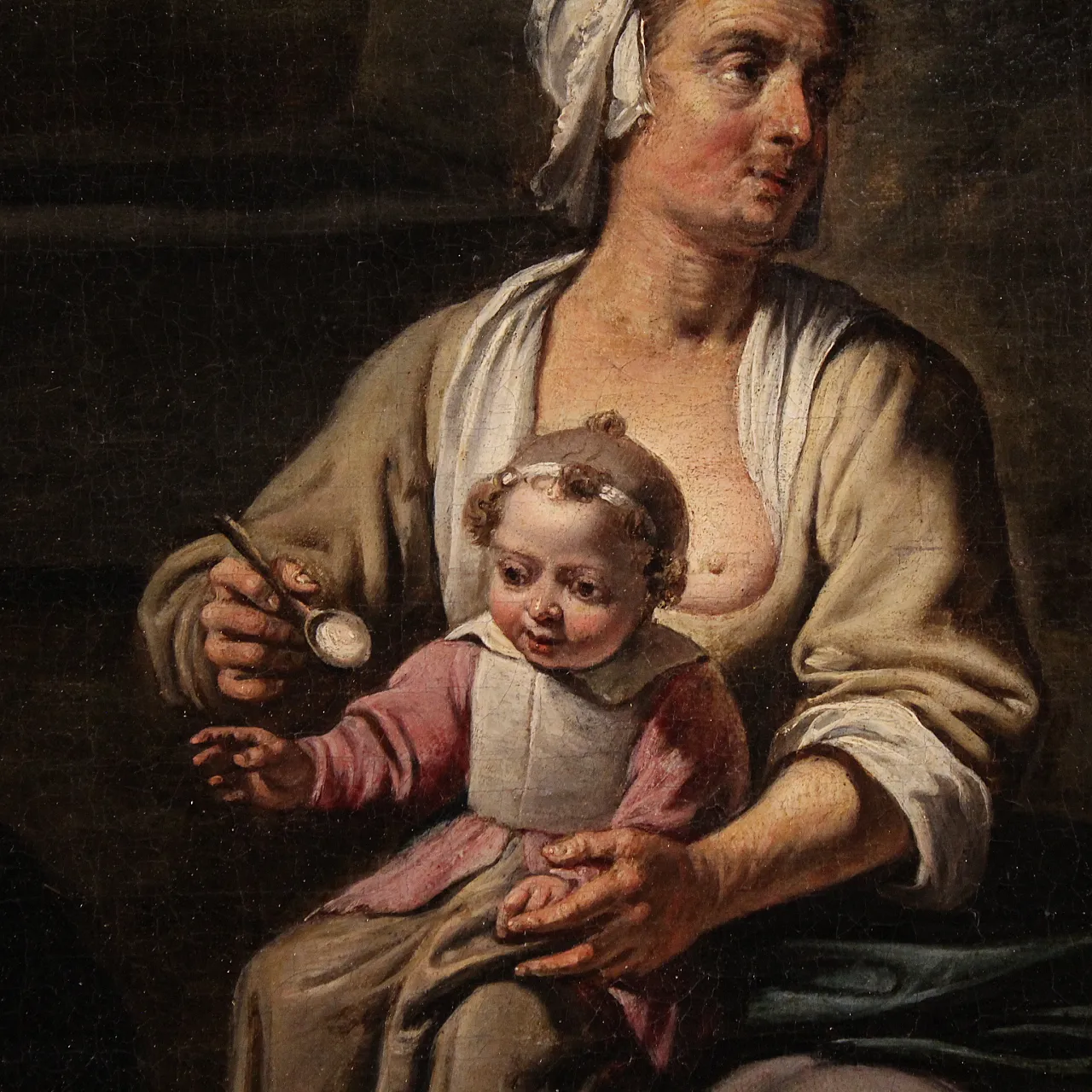 Flemish genre scene painting, 17th century 13