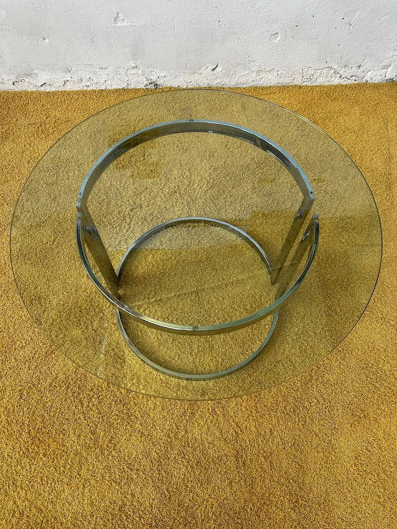 Glass dining table by Vittorio Introini, 20th century 2