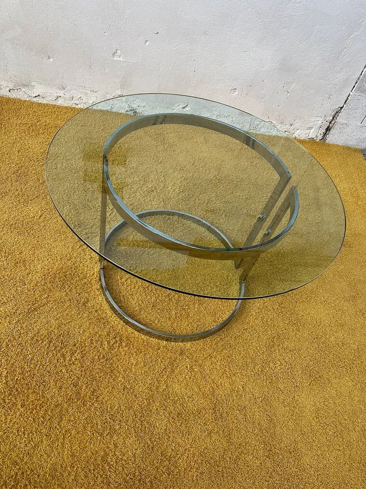 Glass dining table by Vittorio Introini, 20th century 3