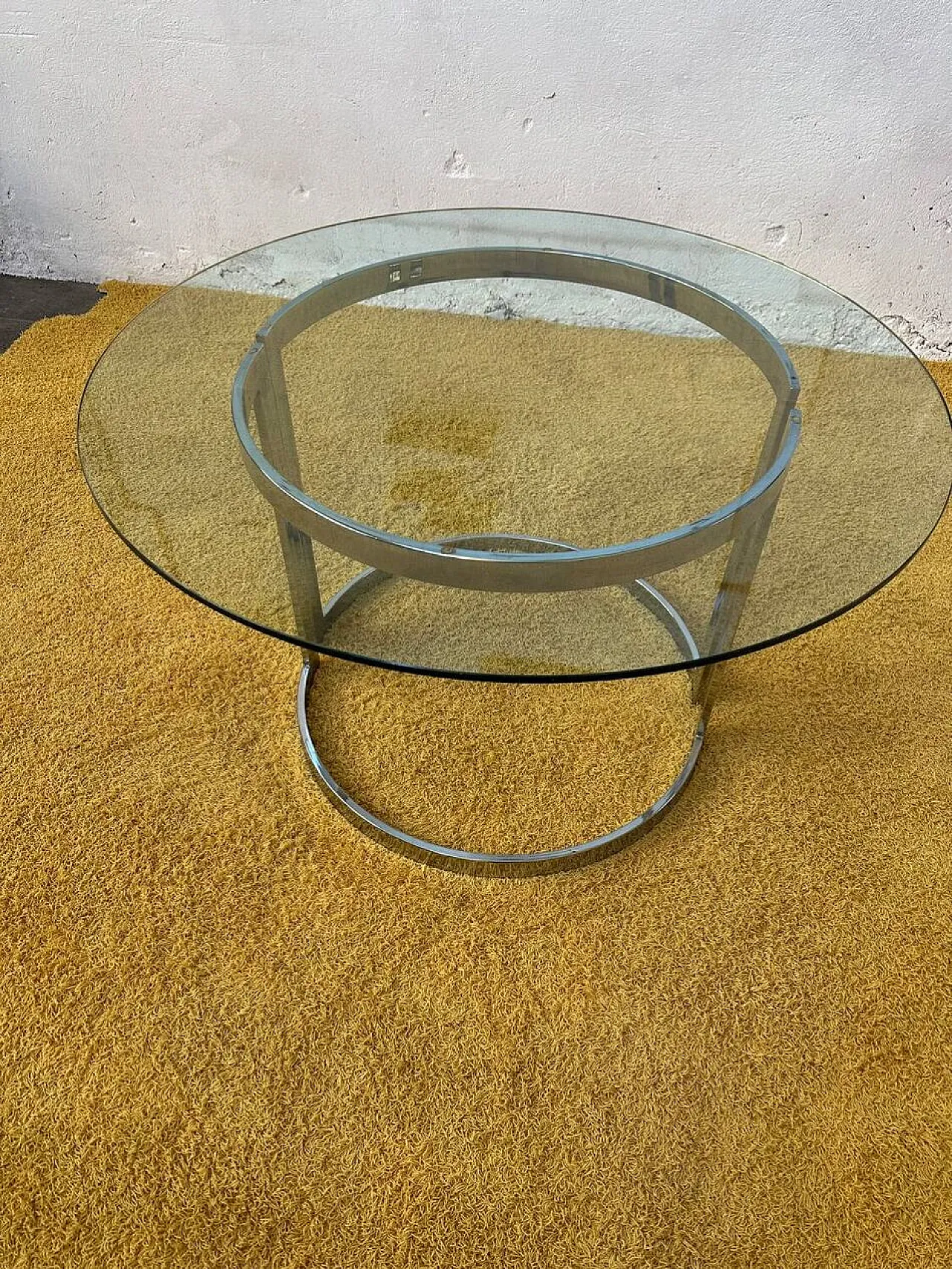 Glass dining table by Vittorio Introini, 20th century 6
