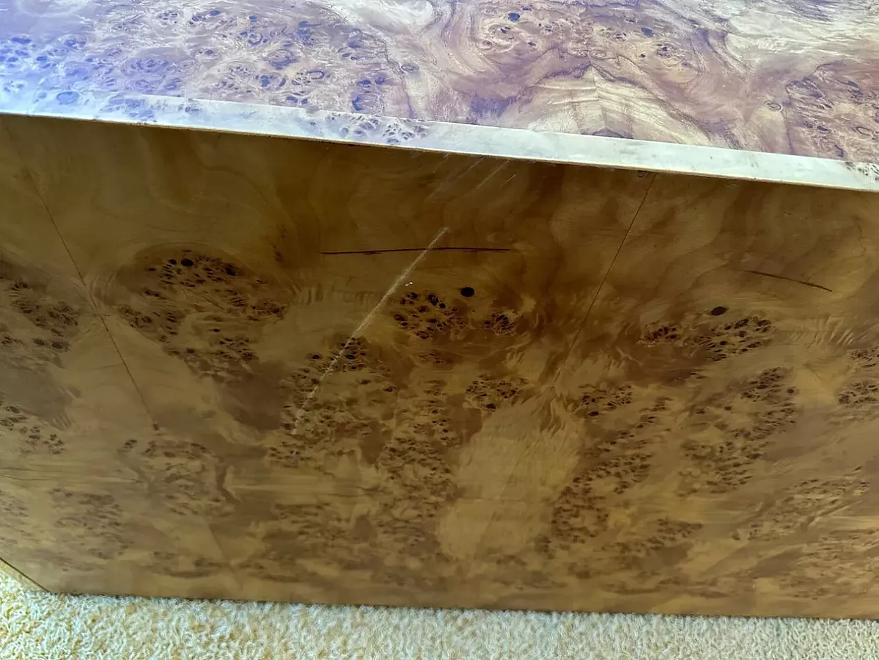 Willy Rizzo sideboard in elm briar, late 20th century 9