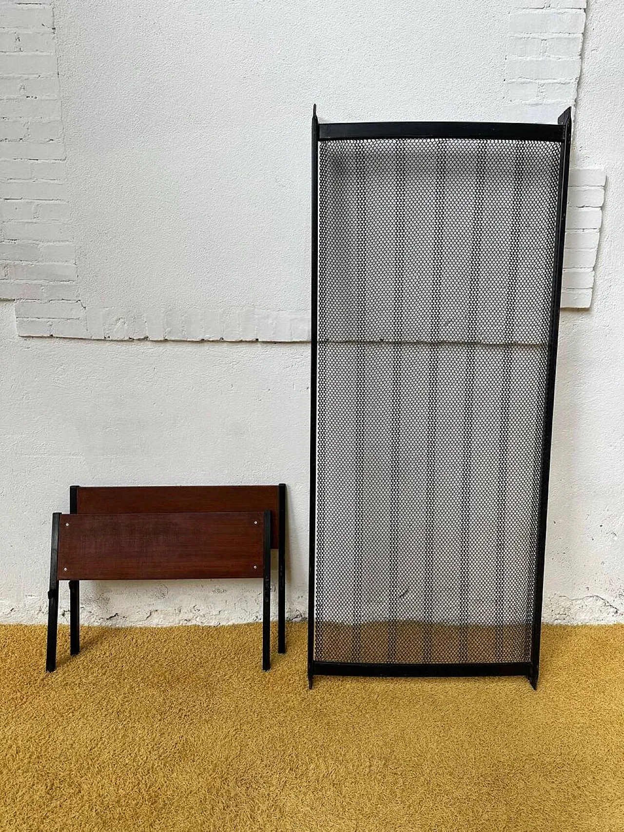 Divano letto o letto singolo con impiallacciatura in teak, '900 10