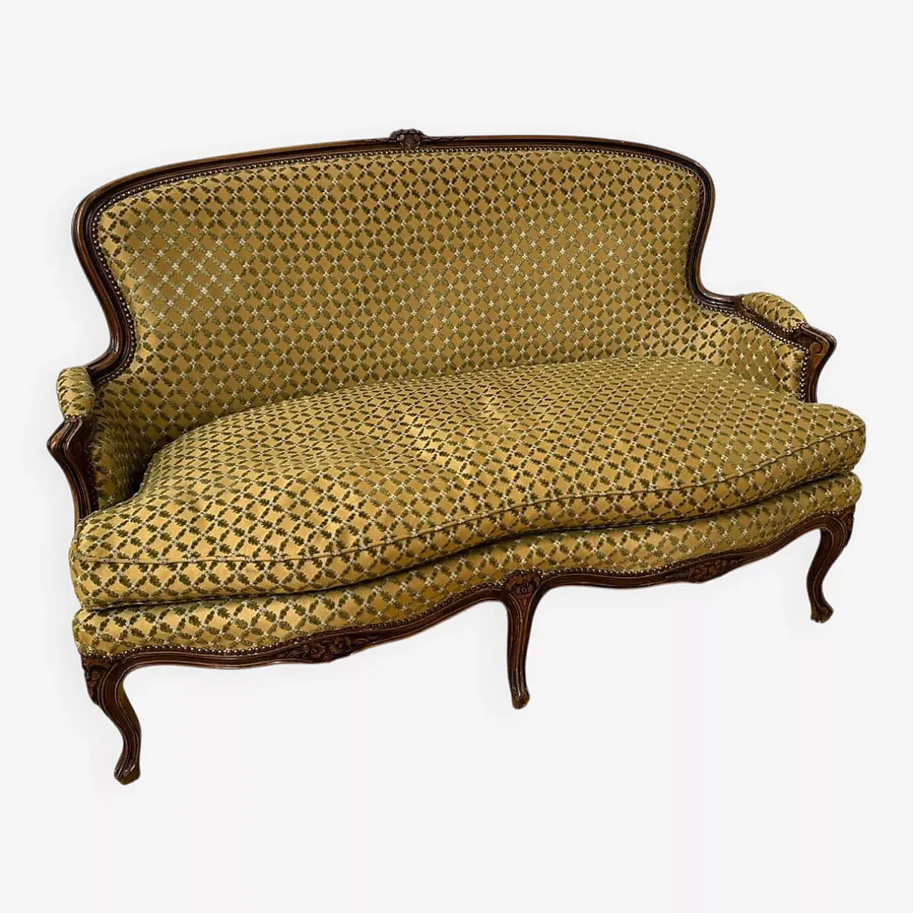 Divano in legno e tessuto, '700 1