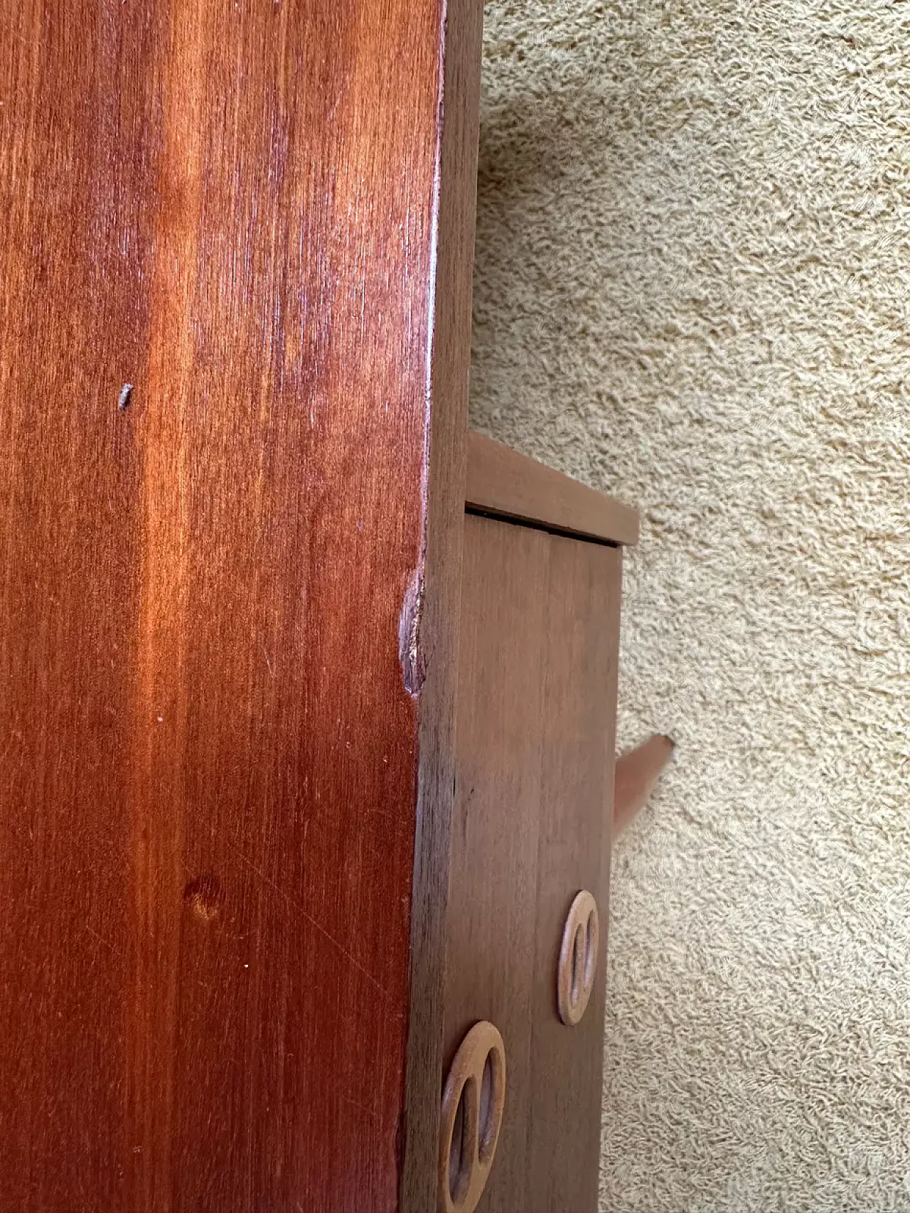 Scrivania scandinava di GDR, in teak impiallacciato, fine '900 5