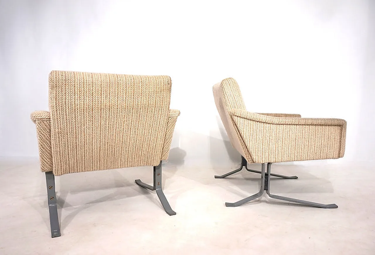 Coppia di sedie a sdraio a sbalzo Röhl, anni '60 10