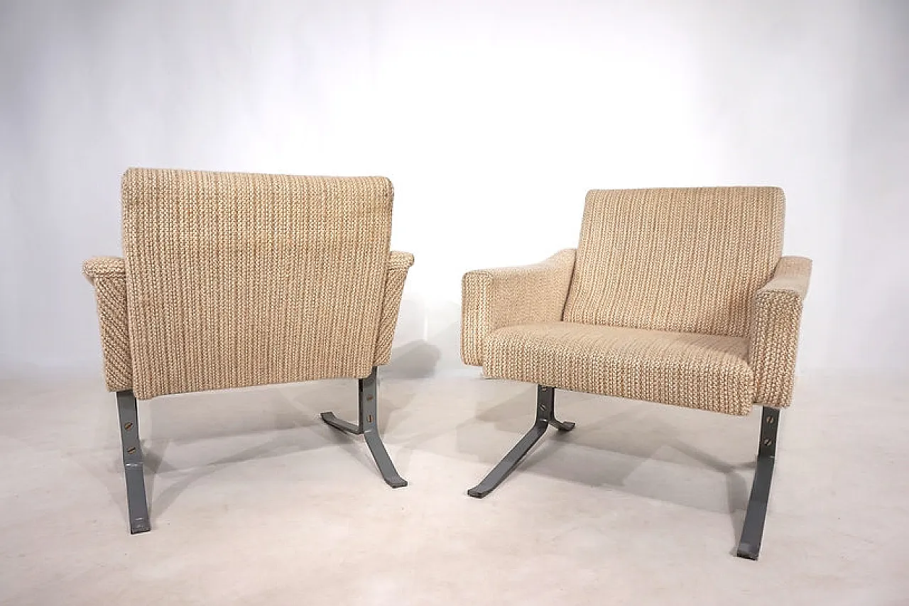 Coppia di sedie a sdraio a sbalzo Röhl, anni '60 12