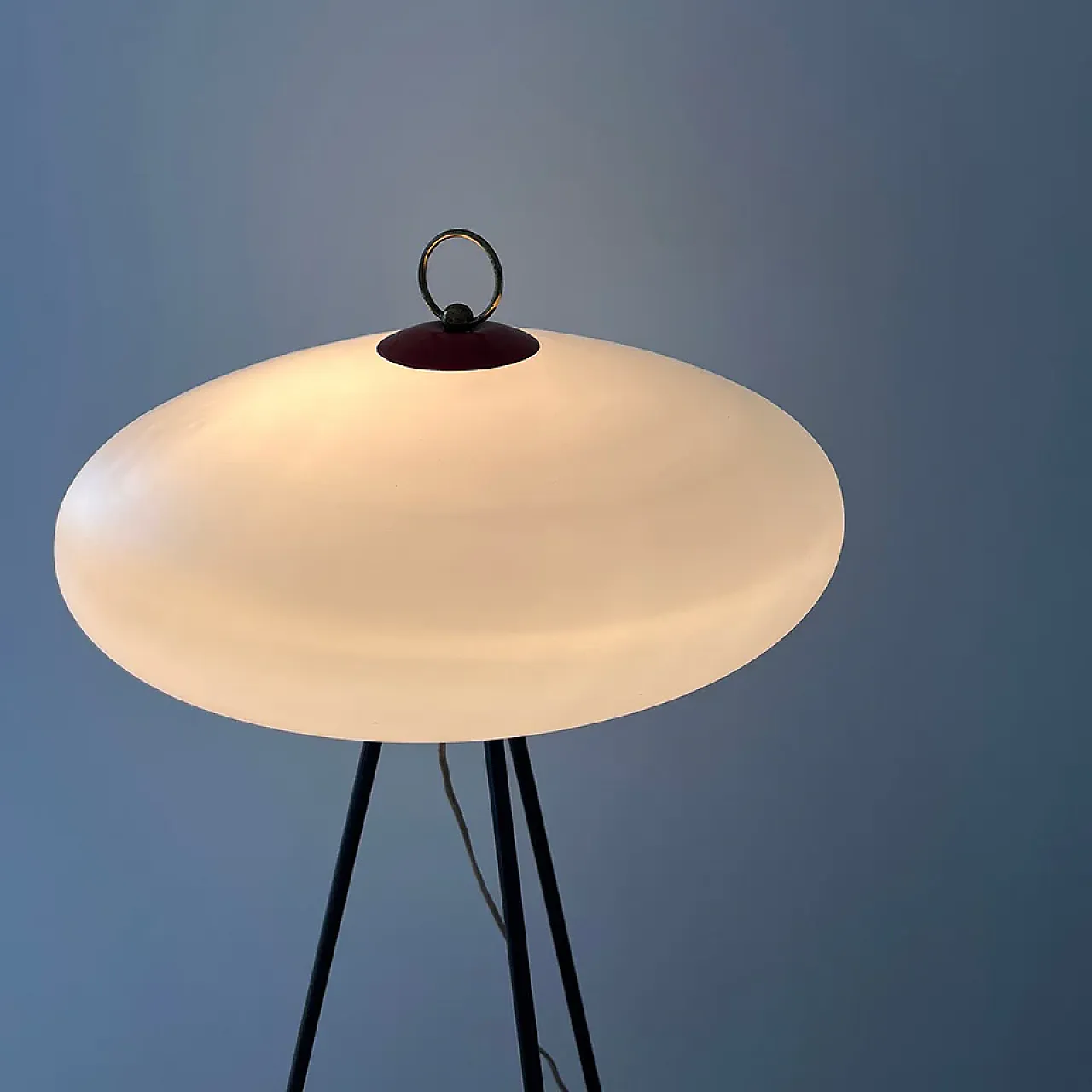 Floor lamp with magazine door, 1950s 4