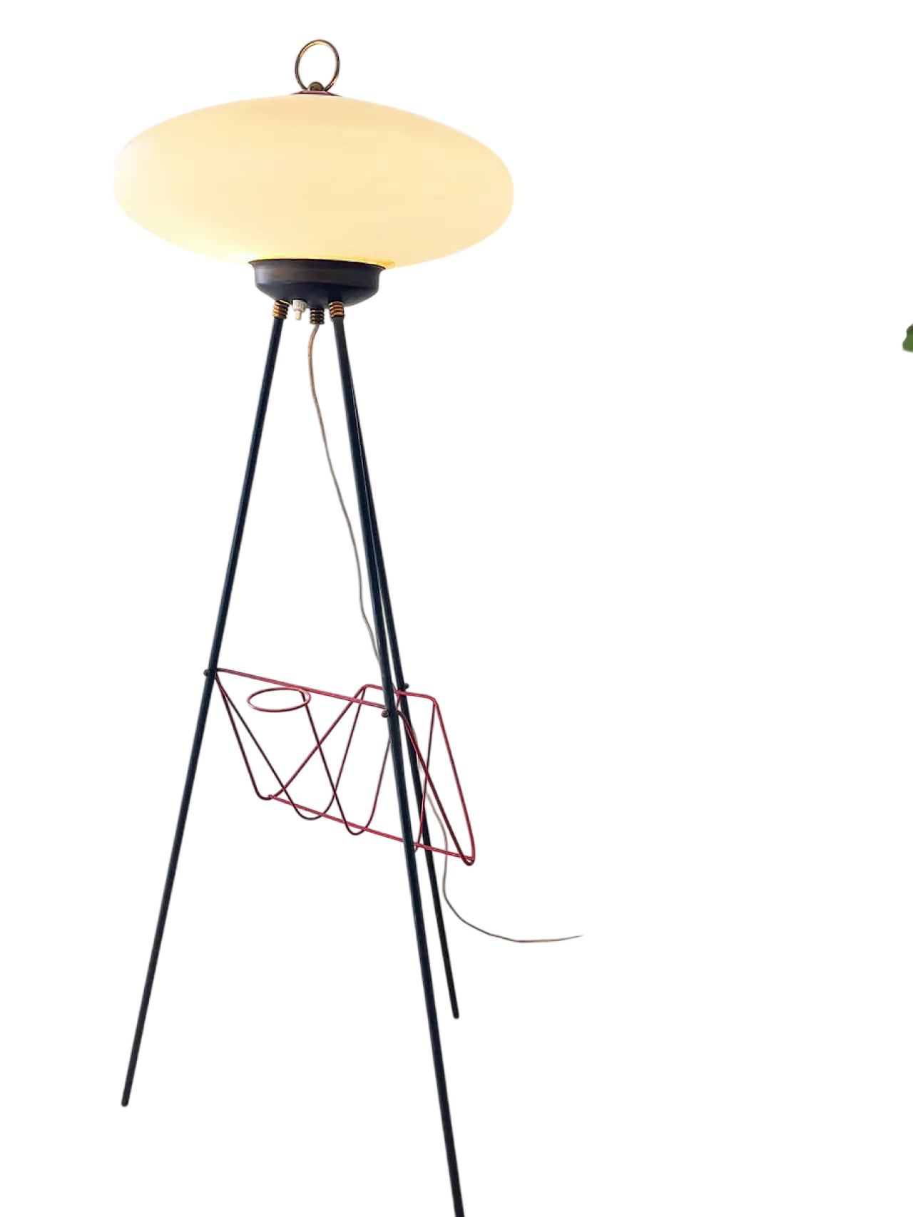 Floor lamp with magazine door, 1950s 6