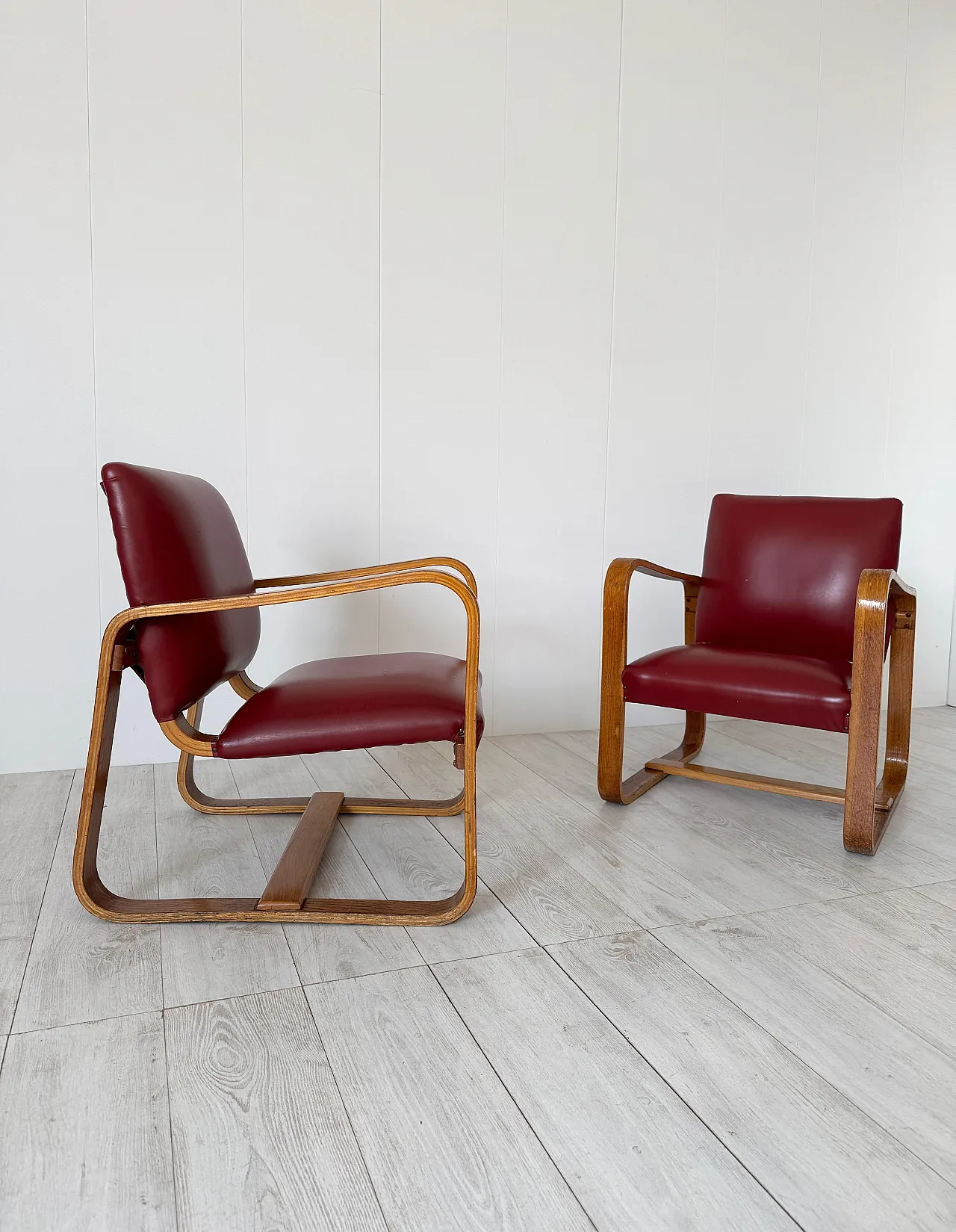 Coppia di poltrone Lamellare di Giuseppe Pagano Pogatschnig, anni '40 5