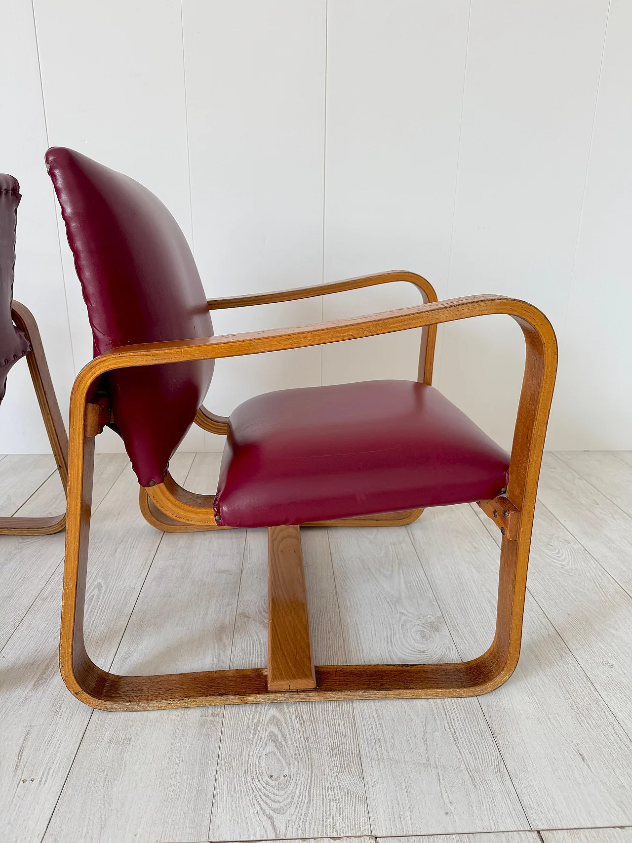 Coppia di poltrone Lamellare di Giuseppe Pagano Pogatschnig, anni '40 13