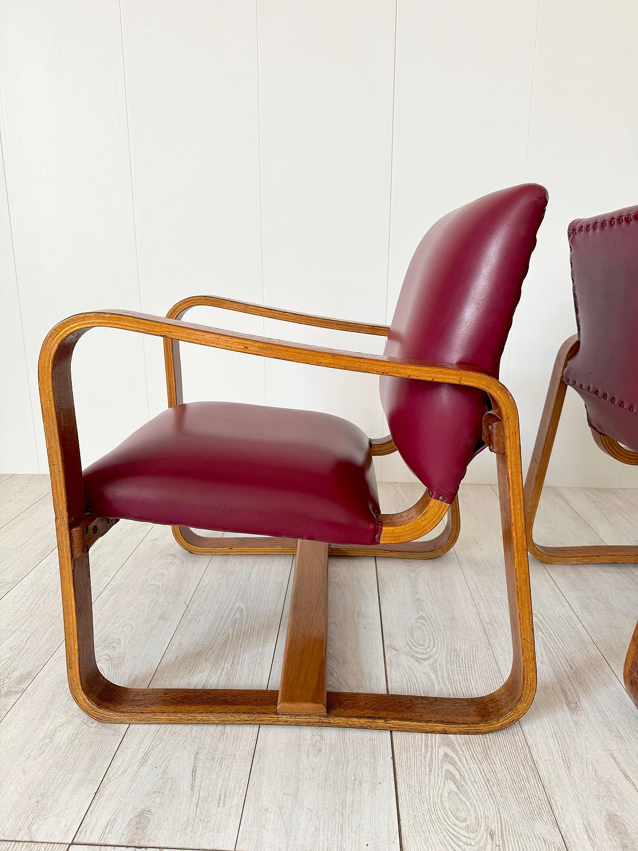 Coppia di poltrone Lamellare di Giuseppe Pagano Pogatschnig, anni '40 15