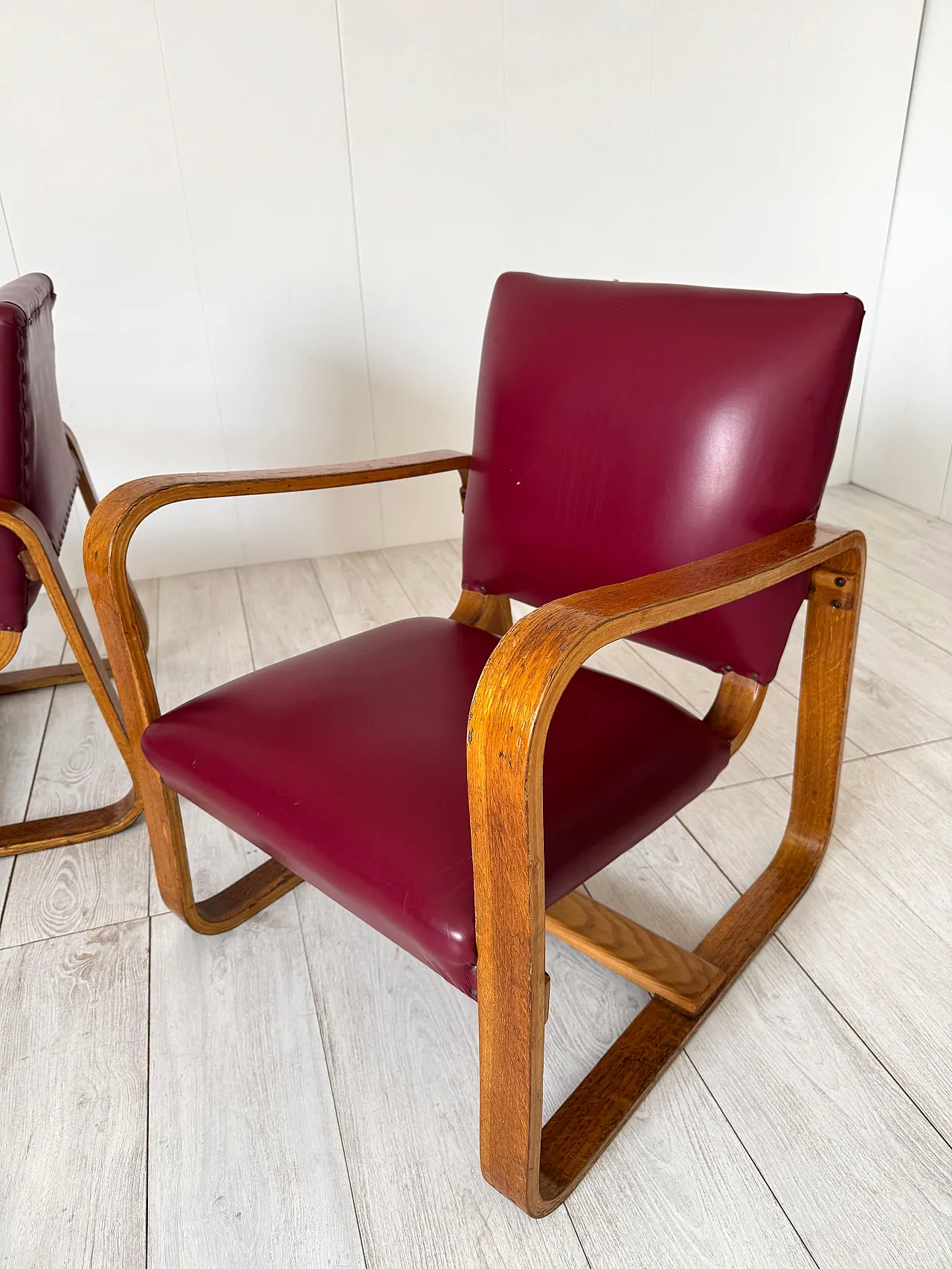 Coppia di poltrone Lamellare di Giuseppe Pagano Pogatschnig, anni '40 17