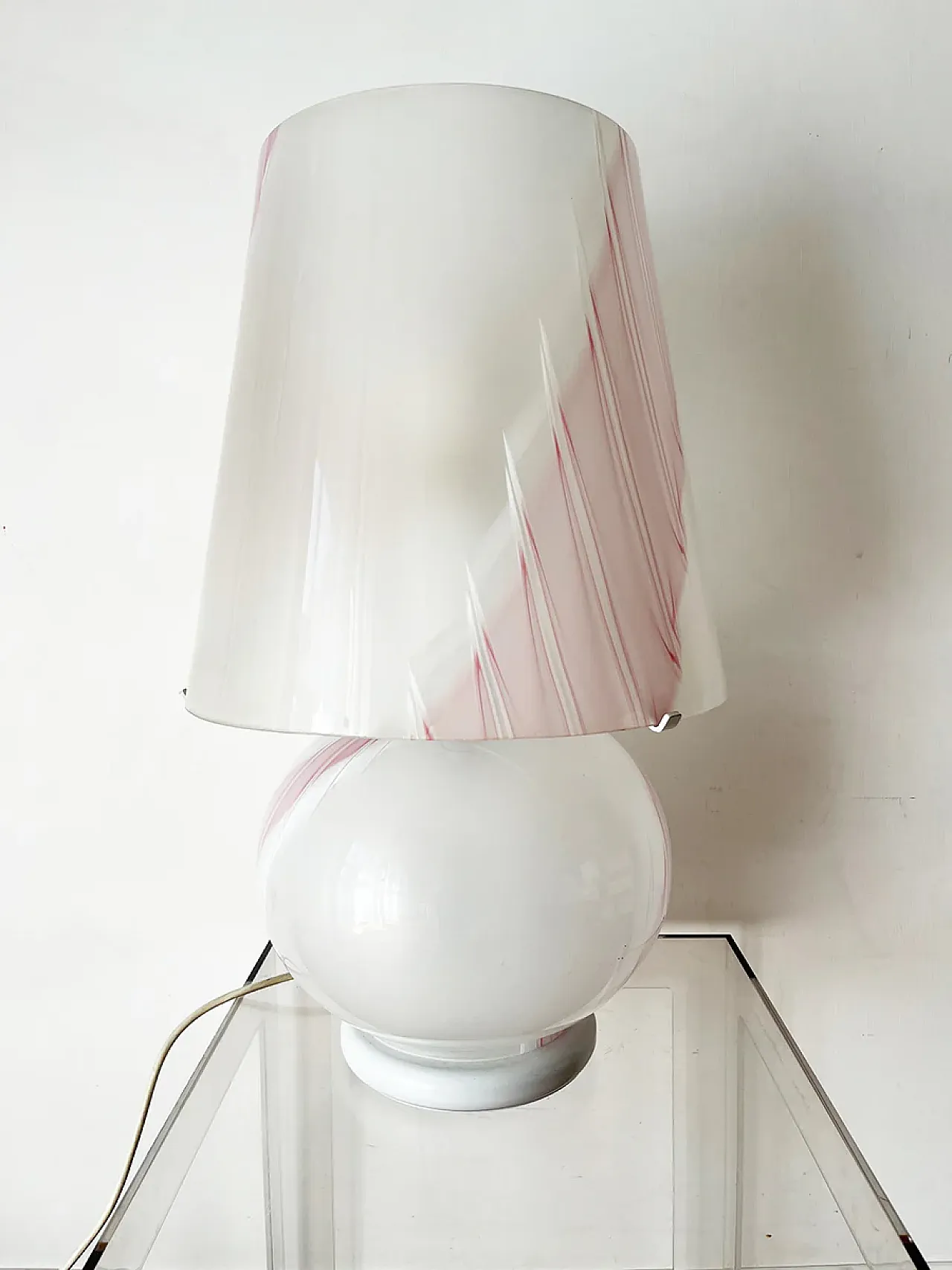 Murano glass table lamp, 1980s 4