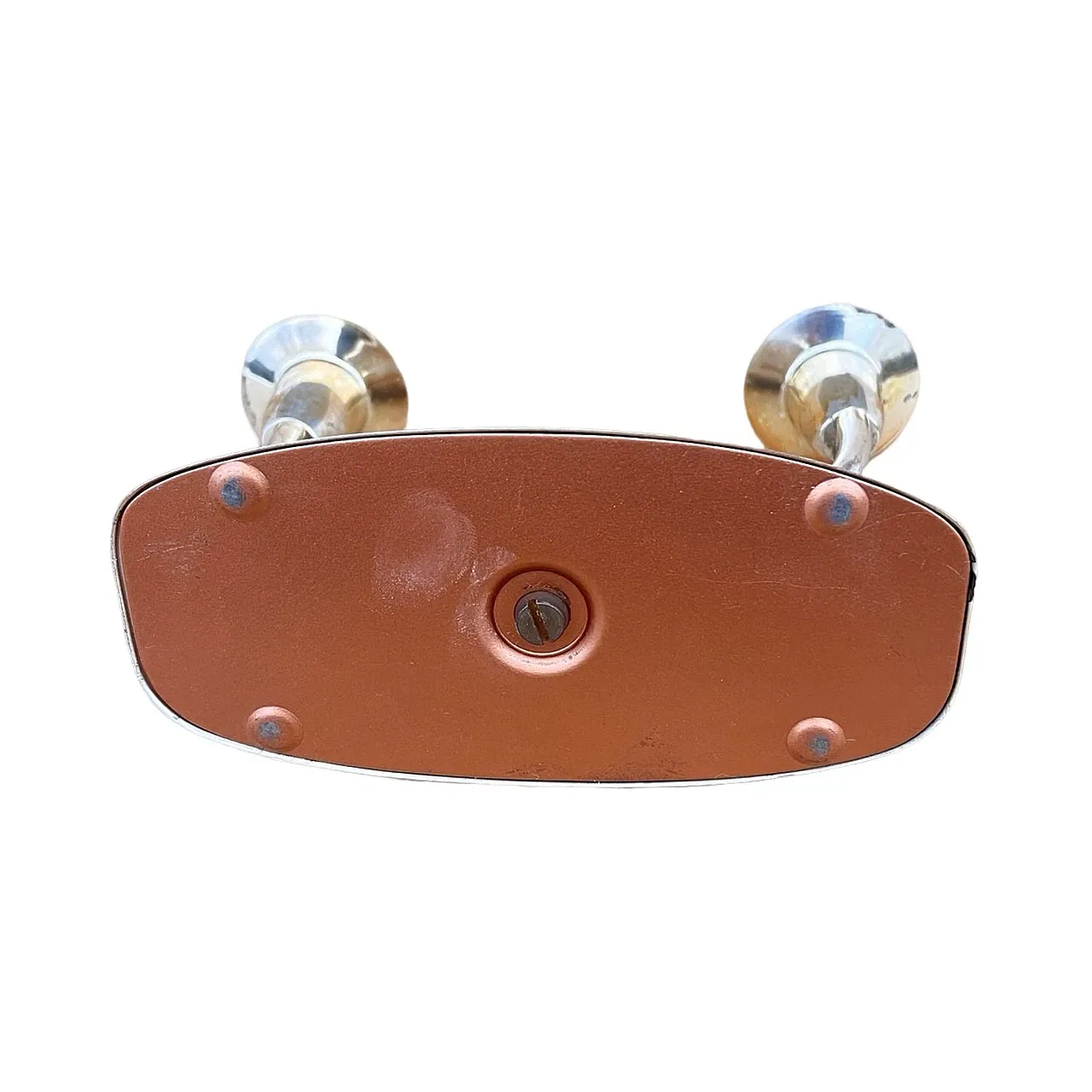 Two-armed silver-plated candlestick, 1960s 2