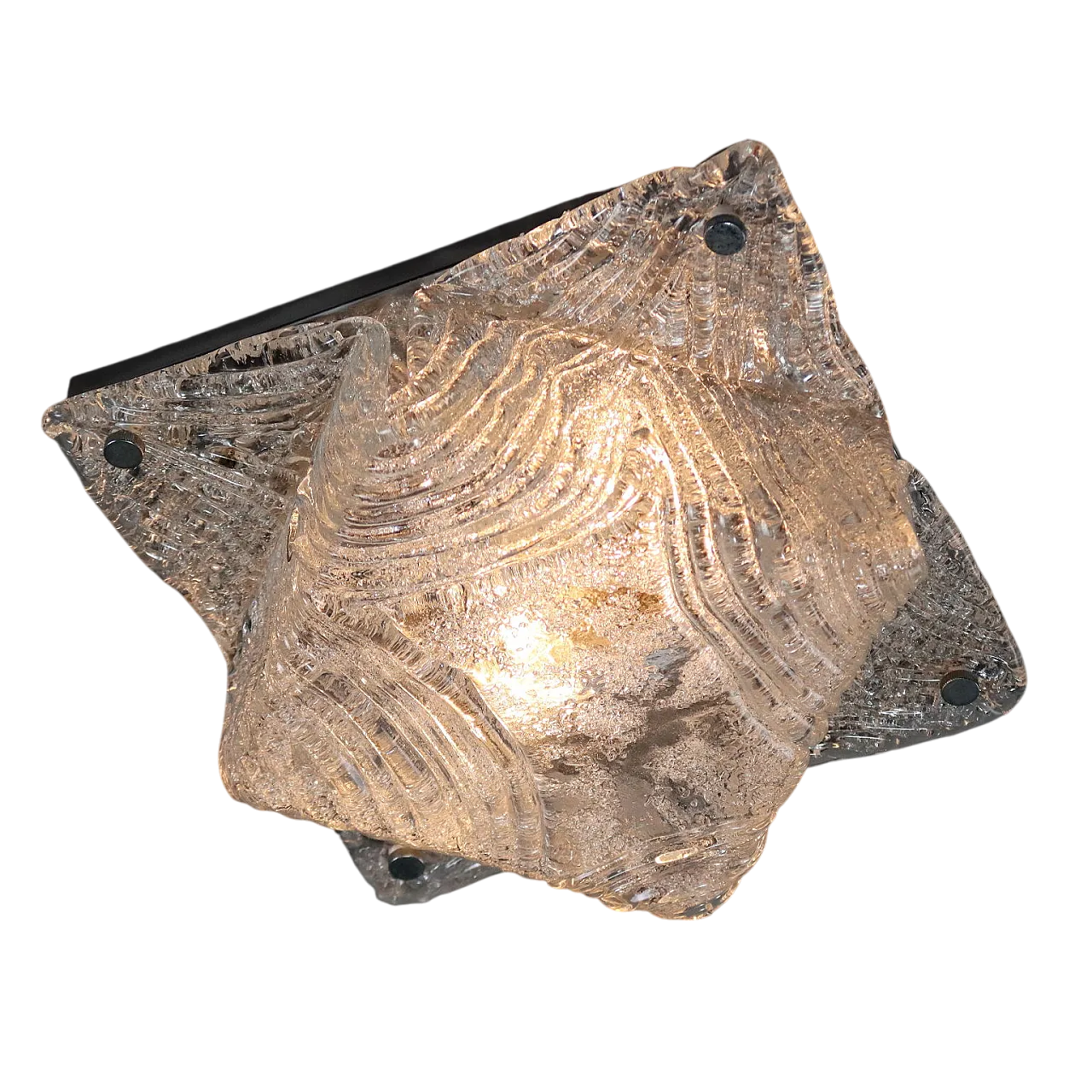 Lampada da soffitto in vetro soffiato, '900 9