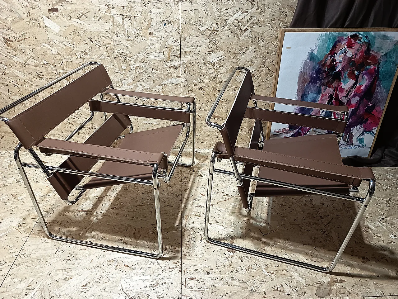 Poltrona Wassily B3 in pelle Cognac 06 di Knoll Studio, anni 2000 31