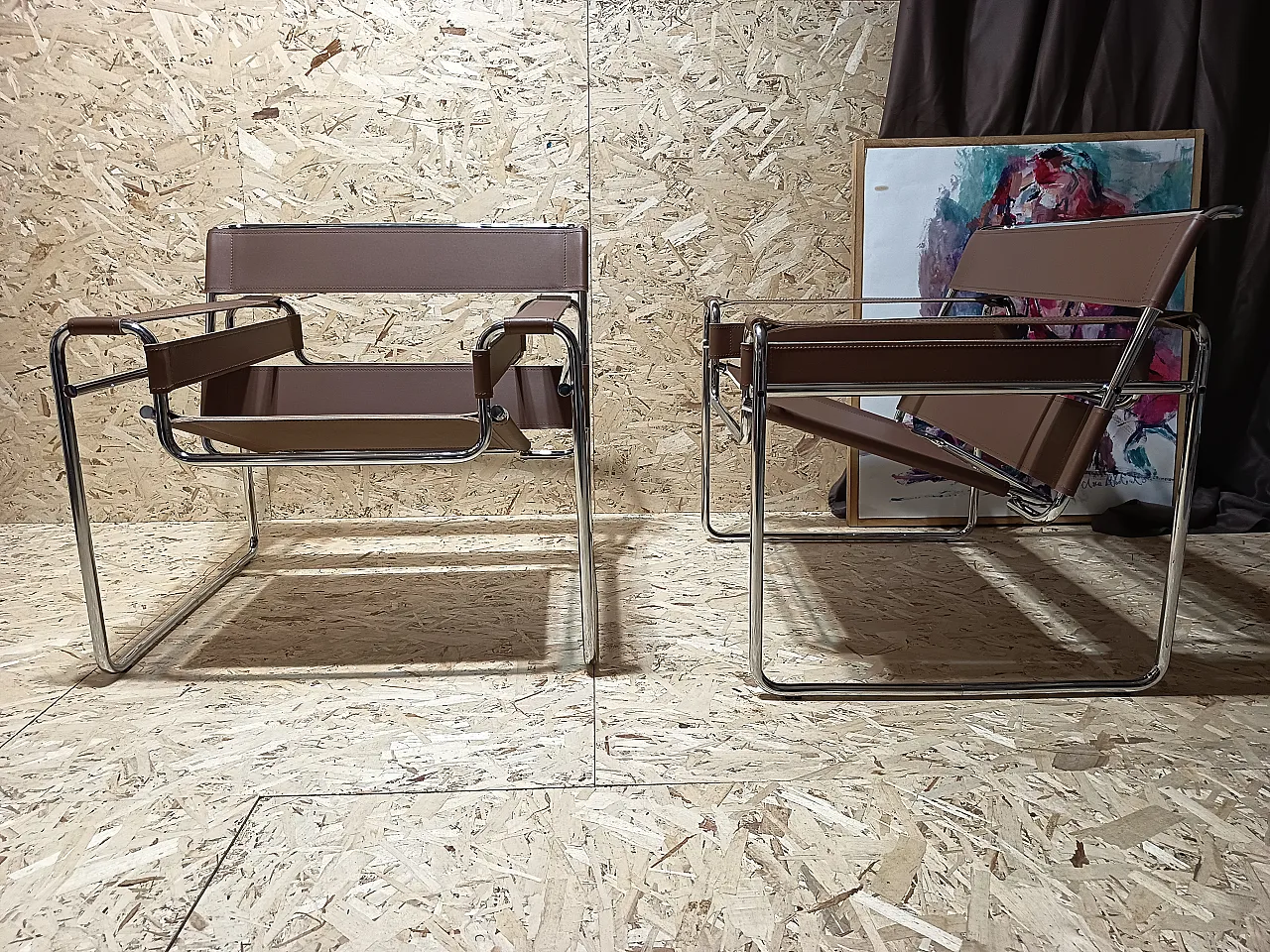 Poltrona Wassily B3 in pelle Cognac 06 di Knoll Studio, anni 2000 53