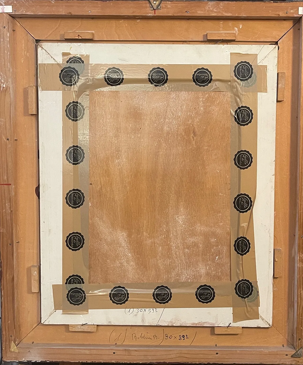 Maternità, dipinto olio su tavola di Vittorio Gussoni, '800 5