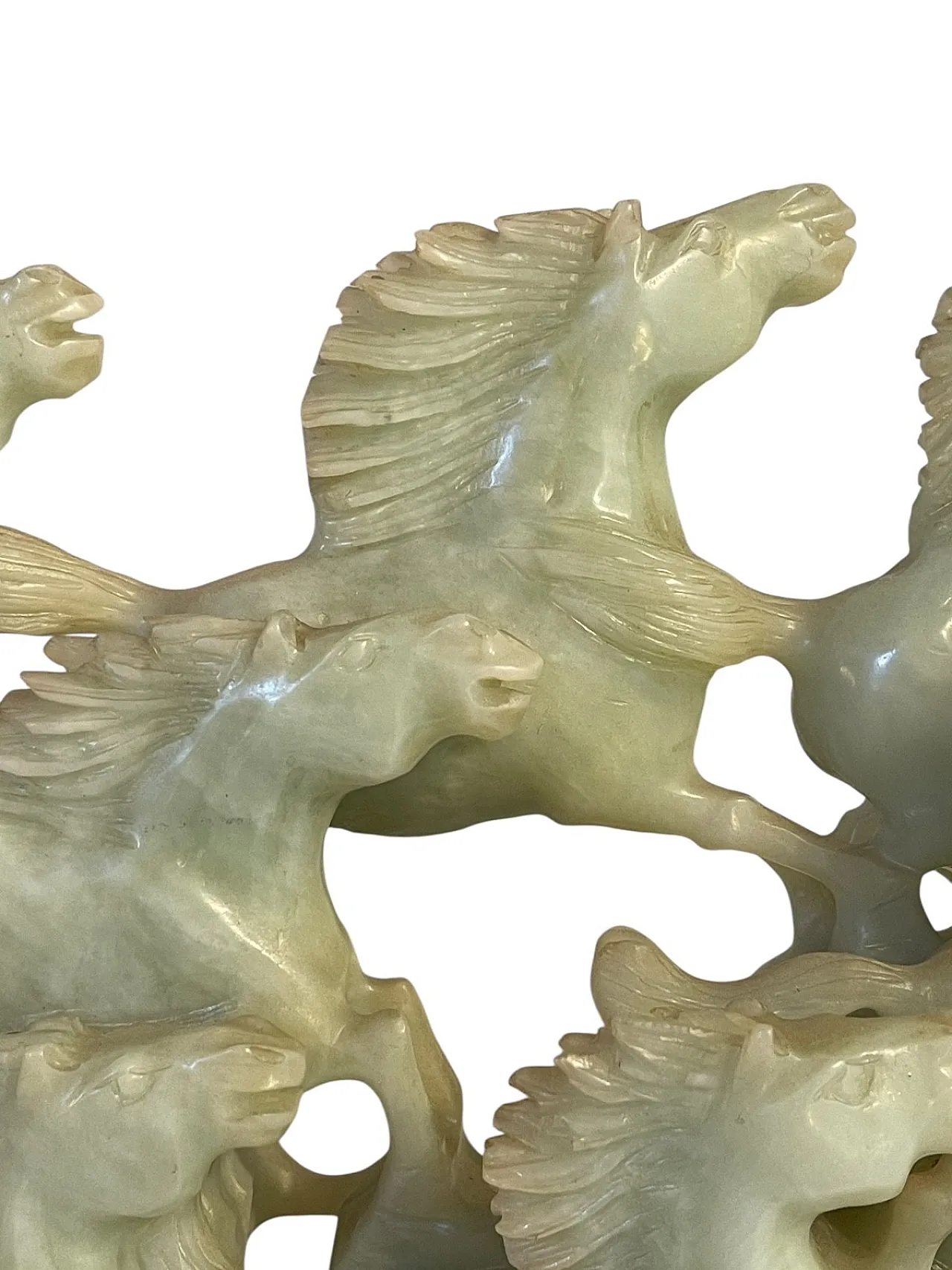 Gruppo in giada, cavalli al galoppo, '800 2