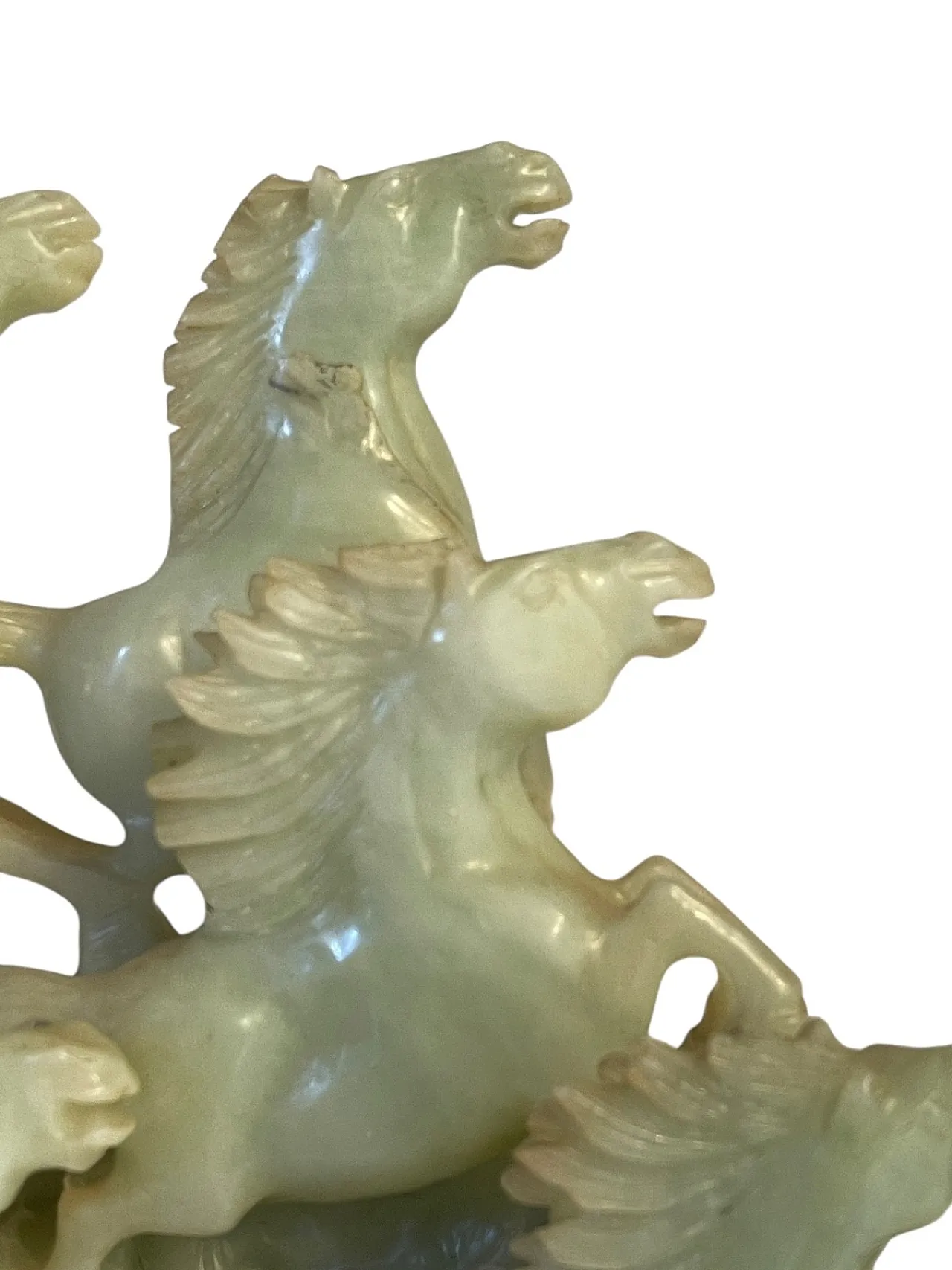 Gruppo in giada, cavalli al galoppo, '800 4