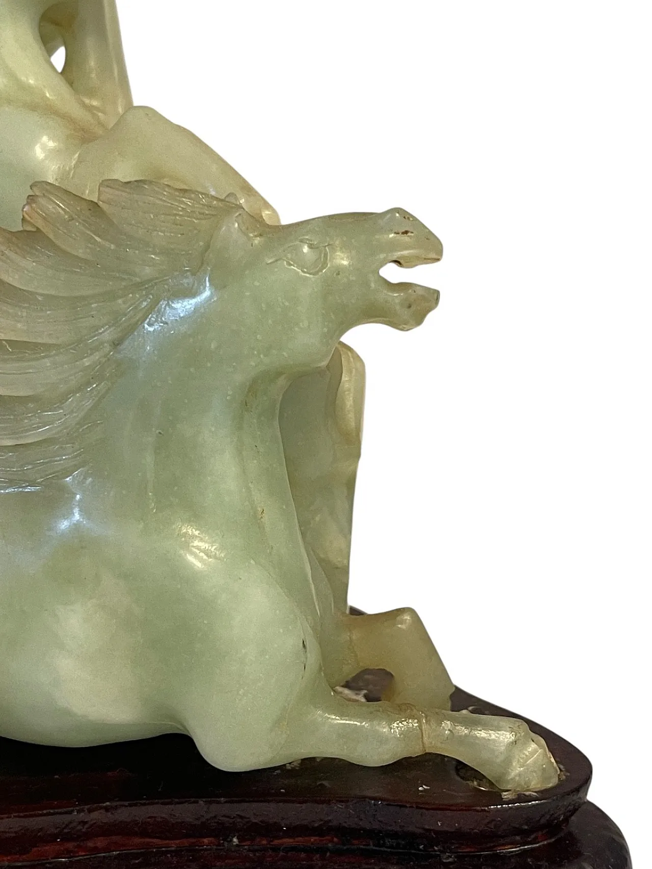 Gruppo in giada, cavalli al galoppo, '800 5