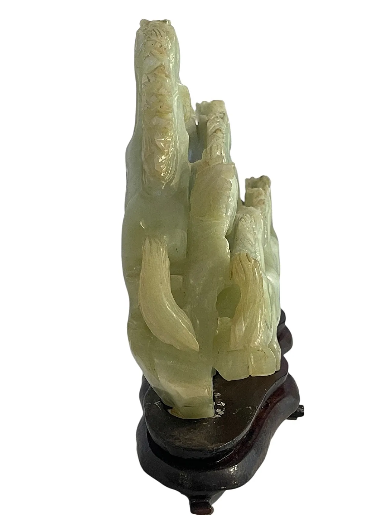 Gruppo in giada, cavalli al galoppo, '800 8