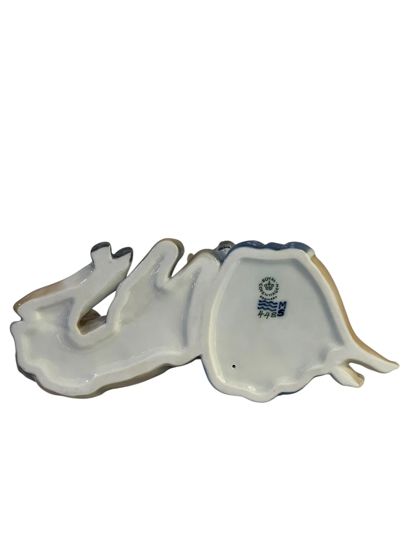 Ceramic Figurine, Royal Copenhagen, Girl with Donkey, 20th Century 8