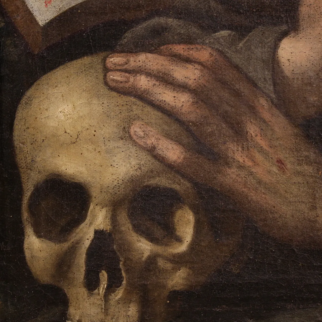 Italian painting Saint Francis of Assisi,  17th century 11