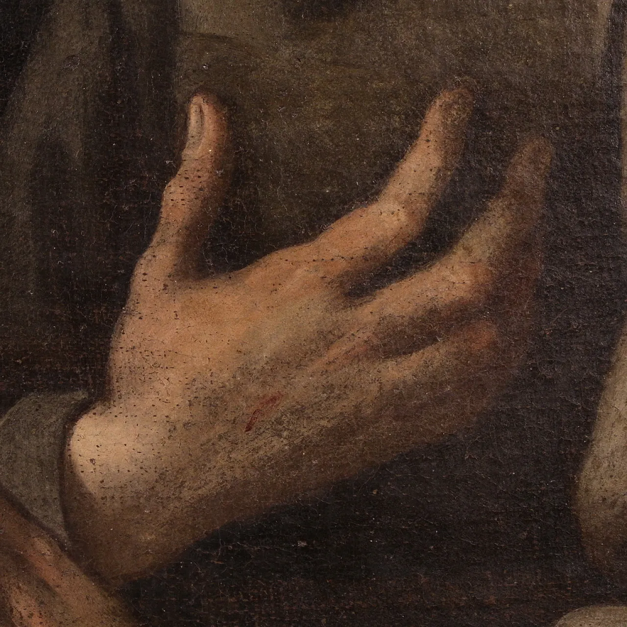 Italian painting Saint Francis of Assisi,  17th century 12