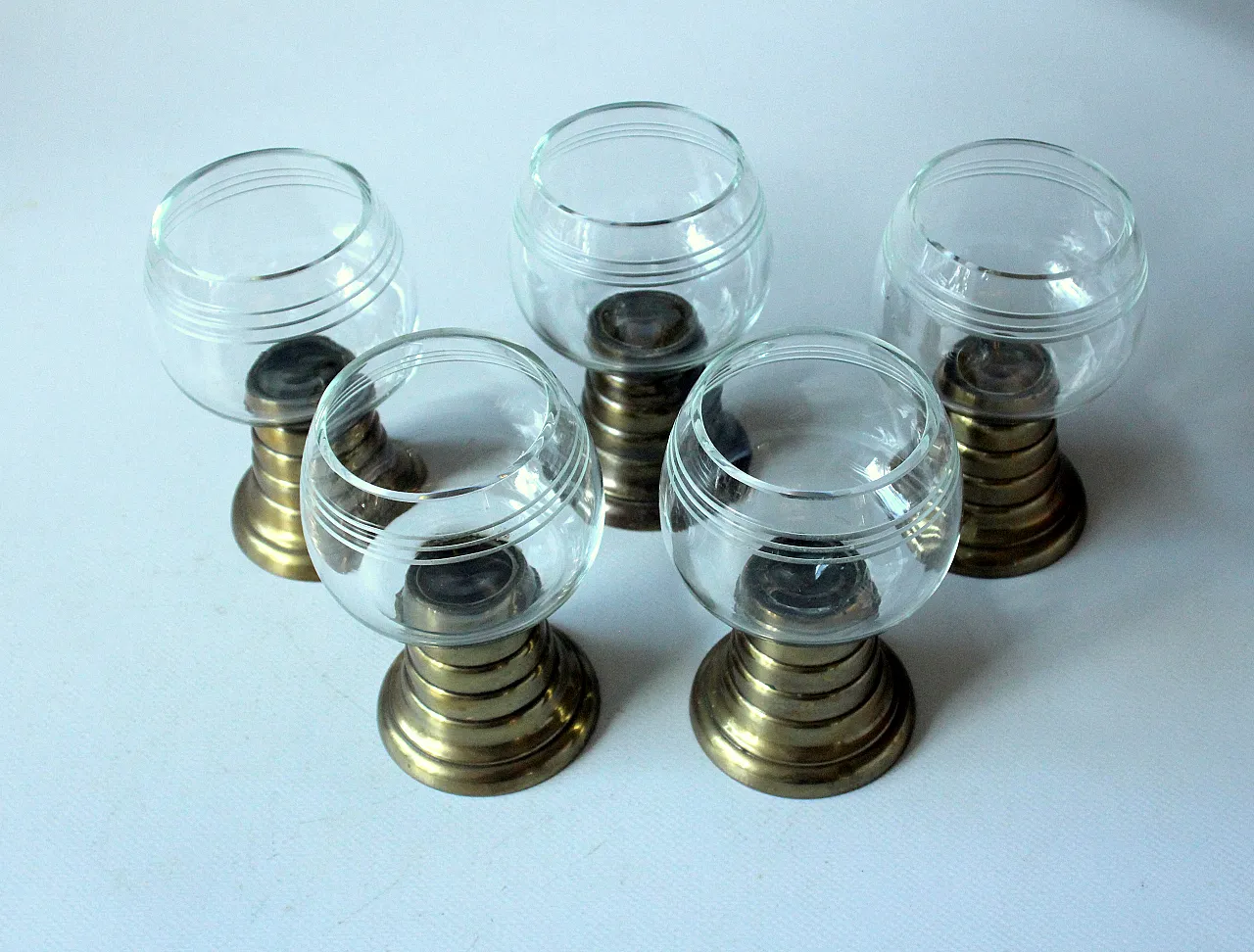 5 calici da vino Böhme & Hennen Dresda, anni '20 2