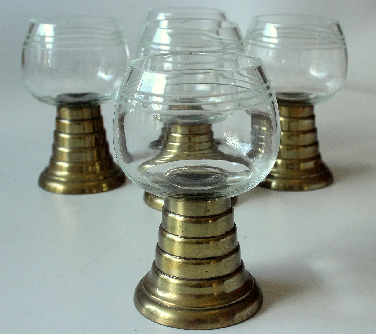 5 calici da vino Böhme & Hennen Dresda, anni '20 3