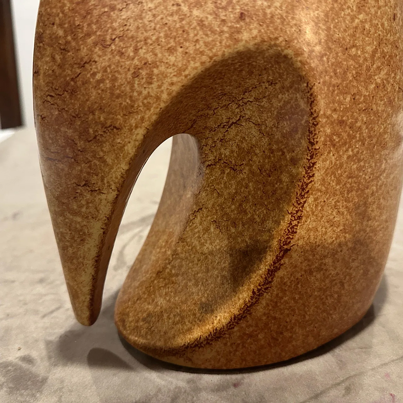 Pair of brown ceramic vases by Giovanni Bertoncello, 1970s 4
