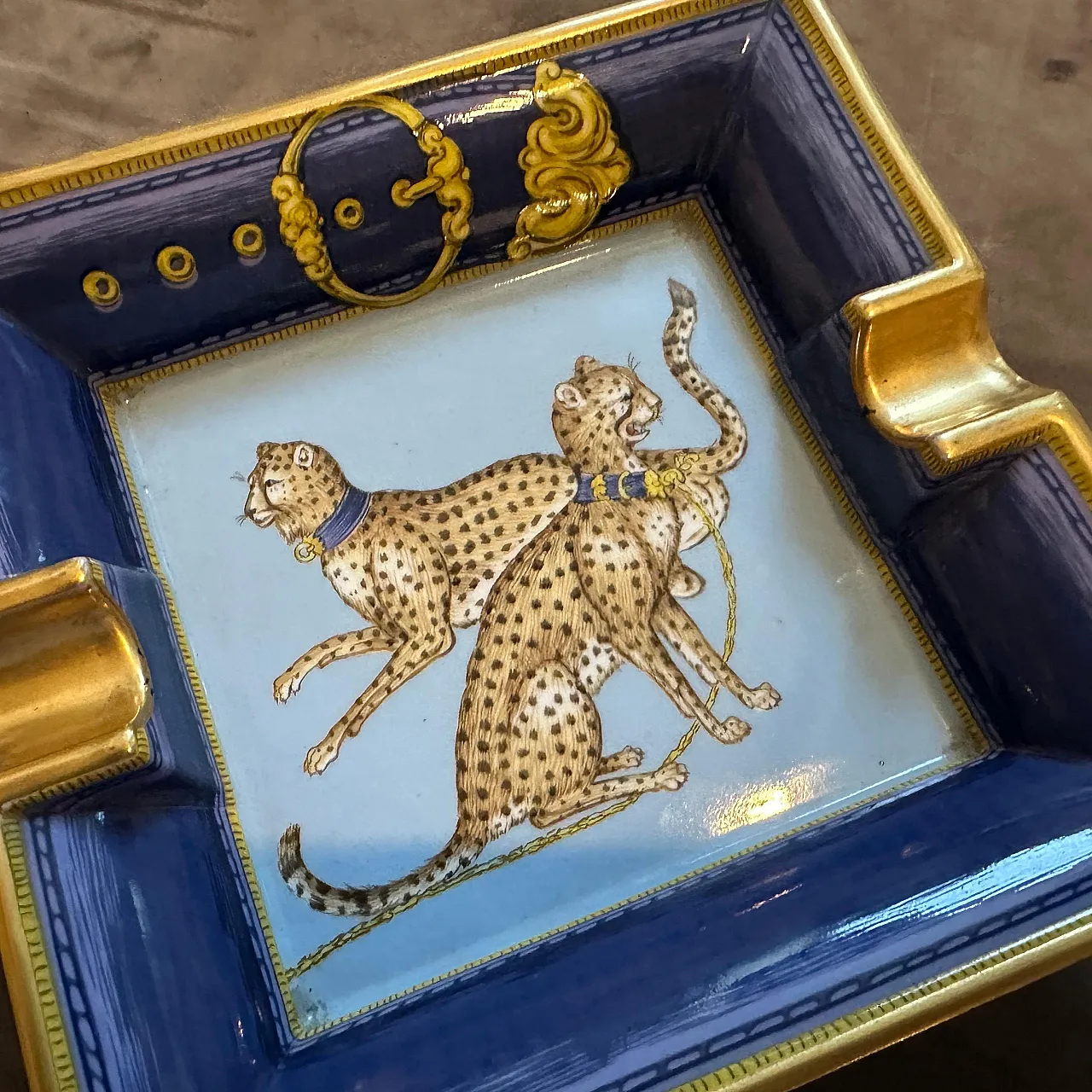 Limoges porcelain ashtray by Porcelaine de Paris, 1980s 7